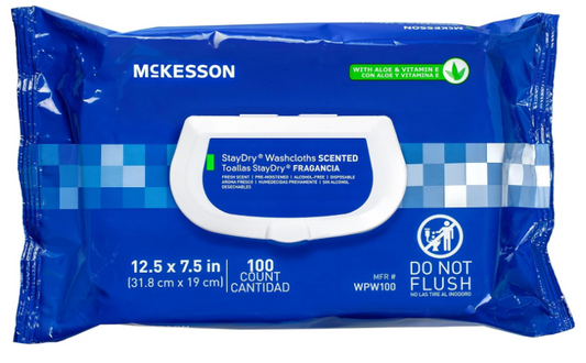 McKesson Disposable Cleansing Wipes